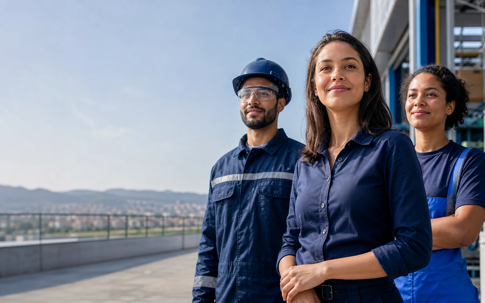 Profissionais de diferentes áreas em um ambiente de trabalho